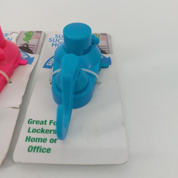 Super Suction Hook Set of 3 Pink Blue Home Locker Office - Picture 10 of 12